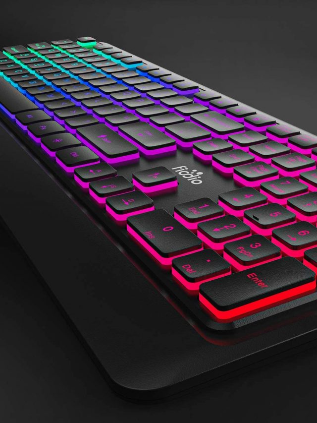 Gaming Keyboard: Fiodio Rainbow Membrane Gaming Keyboard